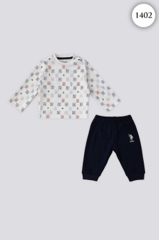 1402 Костюм детский U.S POLO ASSN. КРЕМОВЫЙ фото 77019