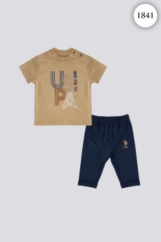 1841 Костюм детский U.S POLO ASSN. БЕЖЕВЫЙ фото 77449
