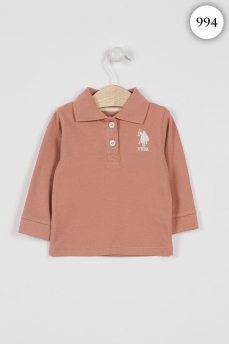 994 Лонгслив детский U.S POLO ASSN. СВЕТЛО-КОРИЧНЕВЫЙ фото 79347