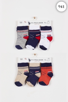941 Носочки детские U.S POLO ASSN. АССОРТИ фото 79048