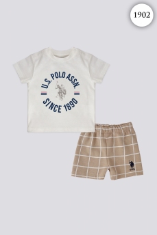 1902 Костюм детский U.S POLO ASSN. КРЕМОВЫЙ фото 77491