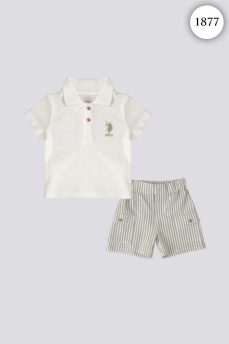 1877 Костюм детский U.S POLO ASSN. КРЕМОВЫЙ-1 фото 77469