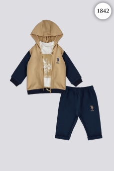 1842 Костюм детский U.S POLO ASSN. БЕЖЕВЫЙ фото 77450