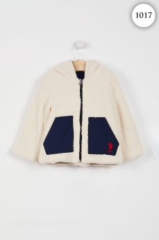 1017 Кофта детская U.S POLO ASSN. БЕЖЕВЫЙ-СИНИЙ фото 76245