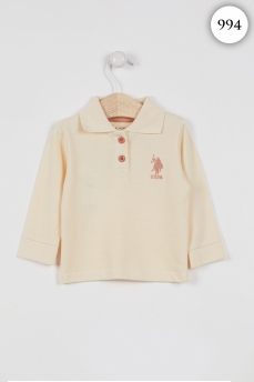994 Лонгслив детский U.S POLO ASSN. КРЕМОВЫЙ-РОЗОВЫЙ фото 79345