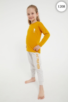 1208 Пижама  для девочки U.S POLO ASSN. v2 ЖЕЛТЫЙ фото 76769