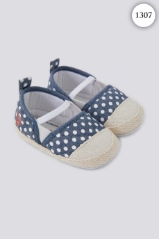 1307 Пинетки детские U.S POLO ASSN.ИНДИГО-БЕЛЫЙ фото 76953